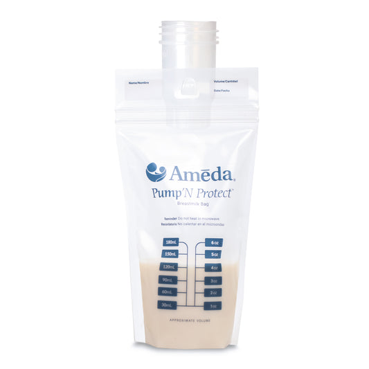 Ameda Pump'N Protect Milk Storage Bags 180ml - Pack of 50
